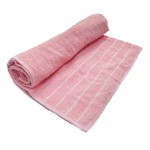 Toalha de Banho Barra Cor Rosa Escuro 68cm X 1,28m - Tecelagem Rosana