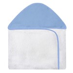 Toalha de Banho Basic Azul com Capuz - Laura Baby