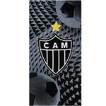 Ficha técnica e caractérísticas do produto Toalha de Banho - Clubes de Futebol - Atlético Mineiro - Mod 06 - Aveludada - Dohler - PRETO