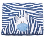 Ficha técnica e caractérísticas do produto Toalha de Banho com Capuz Bordado Bichinhos BAMBI - Zebra Azul