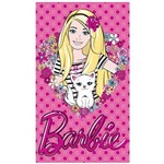 Ficha técnica e caractérísticas do produto Toalha de Banho Estampada 100% Algodão Barbie Love - Santista - Pink
