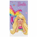 Ficha técnica e caractérísticas do produto Toalha de Banho Infantil Barbie Sereia Arco Íris Felpuda - Lepper