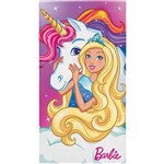 Ficha técnica e caractérísticas do produto Toalha de Banho Infantil Lepper Aveludada Transfer Barbie Reinos Magicos 6130601