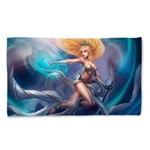 Ficha técnica e caractérísticas do produto Toalha de Banho League Of Legends Janna Fúria da Tempestade Landscape 135x70cm - Azul