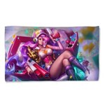 Ficha técnica e caractérísticas do produto Toalha de Banho League Of Legends Miss Fortune Fliperama Landscape 135x70cm - Rosa