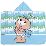 Toalha de Banho Menino-turma da Monica Baby com Capuz - Azul