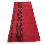 Ficha técnica e caractérísticas do produto Toalha de Banho Nomade - Vermelha com Preto 75cm X 1,40m