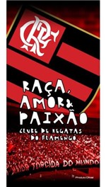 Toalha de Banho Veludo Bouton Torcedor Flamengo 6927