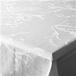 Ficha técnica e caractérísticas do produto Toalha de Mesa Hibisco Prata 160x270cm - Persitêxtil