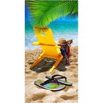 Ficha técnica e caractérísticas do produto Toalha de Praia Aveludada Beach Chair Buettner