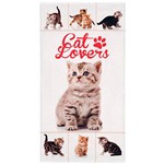 Ficha técnica e caractérísticas do produto Toalha de Praia Aveludada Transfer Cat Lovers - Lepper