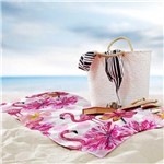 Ficha técnica e caractérísticas do produto Toalha de Praia / Banho Flamingos Premium - Love Decor