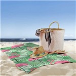 Ficha técnica e caractérísticas do produto Toalha de Praia / Banho Flamingos Tropical Brasil - Love Decor