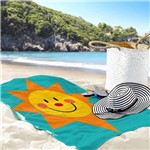 Ficha técnica e caractérísticas do produto Toalha de Praia / Banho Sol Radiante e Feliz - Love Decor