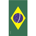Ficha técnica e caractérísticas do produto Toalha de Praia Buettner Veludo Estampado Bandeira Brasil