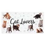 Ficha técnica e caractérísticas do produto Toalha de Praia Lepper -Aveludada Transfer Cat Lovers