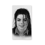 Toalha de Praia Pop Michael Jackson Face Vertical