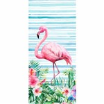 Ficha técnica e caractérísticas do produto Toalha de Praia Santista Aveludada Flamingo