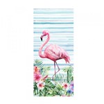Ficha técnica e caractérísticas do produto Toalha de Praia Santista Flamingo Aveludado