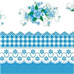Ficha técnica e caractérísticas do produto Toalha Ecotermica Floral Azul 1.40 X 30M. Plastvinil