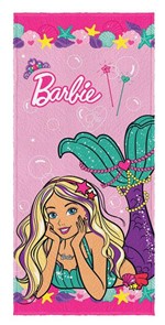 Ficha técnica e caractérísticas do produto Toalha Felpuda de Banho Estampada Barbie Reinos Magicos 2 - 60 Cm X 1,20 M - Lepper