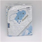 Ficha técnica e caractérísticas do produto Toalha Fralda com Capuz Dreamer Nuvem Azul - Alvinha Minasrey Ref 5916