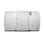 Toalha Lavabo Mini Roses - Branca