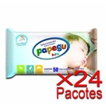 Toalhinha Umedecida Papegu Baby 50 Unidades - 24 Pacotes