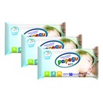 Ficha técnica e caractérísticas do produto Toalhinha Umedecida Papegu Baby 50 Unidades - 3 Pacotes