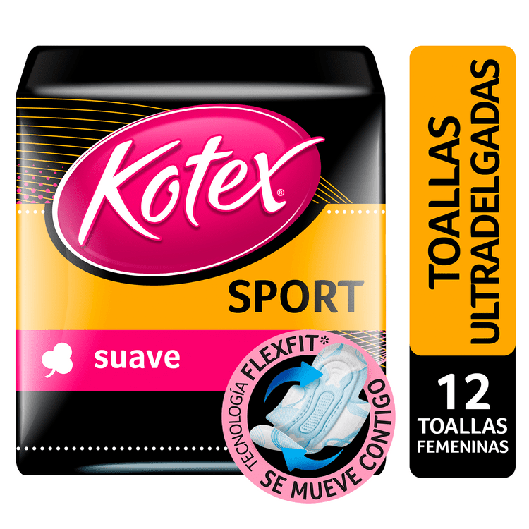 Ficha técnica e caractérísticas do produto Toalla Higienica Kotex Sport Ultra Fina Con Alas 12 Un