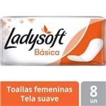 Toallas Femeninas Ladysoft Básica Sin Alas Talla Única 8 Unid.