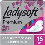 Ficha técnica e caractérísticas do produto Toallas Femeninas Ladysoft Premium Cubierta Dual Talla Única 16 Unid.