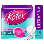 Ficha técnica e caractérísticas do produto Toallas Higiénicas Nocturna Ultrafina Kotex 15 Unid