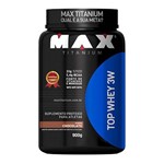 Ficha técnica e caractérísticas do produto Top Whey 3w Max Titanium 900g(Pote) Chocolate