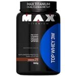 Ficha técnica e caractérísticas do produto Top Whey 3W Max Titanium-Chocolate-900G