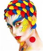Ficha técnica e caractérísticas do produto Torre de Tinta Facial Cremosa Maquiagem Artística 10 Cores Rostinho Pintado