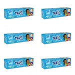 Ficha técnica e caractérísticas do produto Tralálá Bubble Gum Creme Dental Infantil C/ Flúor 50g (Kit C/06) - Tralala