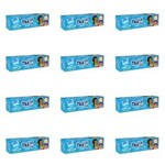 Ficha técnica e caractérísticas do produto Tralálá Bubble Gum Creme Dental Infantil com Flúor 50g - Kit com 12