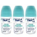 Ficha técnica e caractérísticas do produto Tralálá se Perfume Desodorante Rollon Infantil se Alcool 65ml - Kit com 03