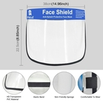 Ficha técnica e caractérísticas do produto Protetor de rosto transparente Máscaras de prevenção de cuspe Anti-Splash Máscara protetora Cozinha Capas de rosto