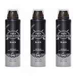Ficha técnica e caractérísticas do produto Très Marchand Black Desodorante Aerosol 150ml (Kit C/03) - Tres Marchand