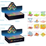 Ficha técnica e caractérísticas do produto REM Tridimensional do enigma do labirinto Bola presente das crianças Toy Magic Cube Baby