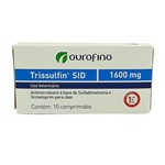 Ficha técnica e caractérísticas do produto Trissulfin SID 1600mg 10 Comprimidos Ouro Fino Pet