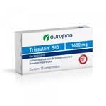 Ficha técnica e caractérísticas do produto Trissulfin SID 1600mg Antibiótico Ourofino para Cães e Gatos - 10 Comprimidos