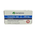 Ficha técnica e caractérísticas do produto Trissulfin SID 400mg 10 Comp Ouro Fino Pet Antibiótico