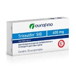 Ficha técnica e caractérísticas do produto Trissulfin SID 400mg Antibiótico Ourofino para Cães e Gatos - 10 Comprimidos