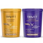 Ficha técnica e caractérísticas do produto Trivitt HidrataÆo Intensiva 1kg e HidrataÆo Matizante 1kg