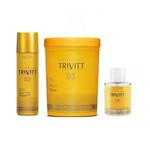 Ficha técnica e caractérísticas do produto Trivitt Shampoo 250ml, Máscara 1kg e Reparador Pontas