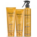 Ficha técnica e caractérísticas do produto Trivitt-Shampoo Pós Química 280ml + Condicionador 250ml + Fluido para Escova 300ml