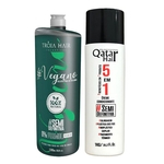 Ficha técnica e caractérísticas do produto Semi Definitiva Vegano Tróia Hair + 5 Em 1 Qatar Hair 2x1l